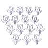 50Pcs Tulip Paper Clips Cute Purple Tulip Design Durable Metal