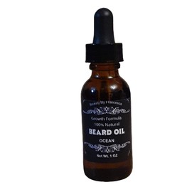 Beauty by Francesca - All Natural Beard Oil Ocean Scent Moisturizing and Softens Beard and Mustache for Men,1 oz