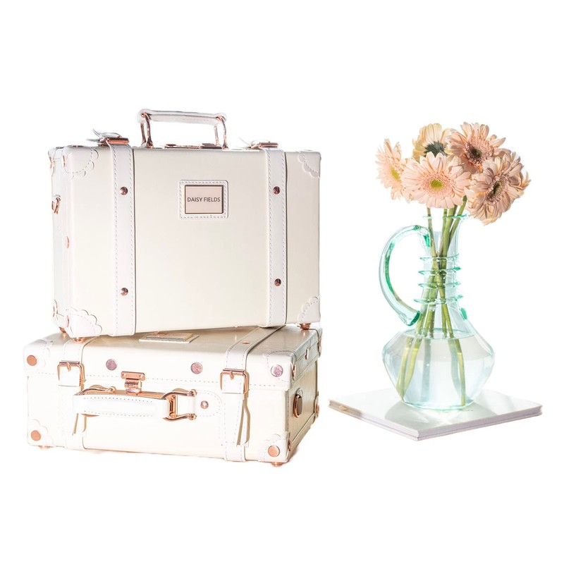 Leather keepsake trunk by Daisy Fields. Color Golden Sand. Handmade