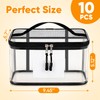 10 Packs Clear Toy Storage Bags with Zippers,Toy Organizers and