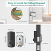 Hornbill Smart Front Door Lock: Silver Fingerprint Electronic Digital Bluetooth