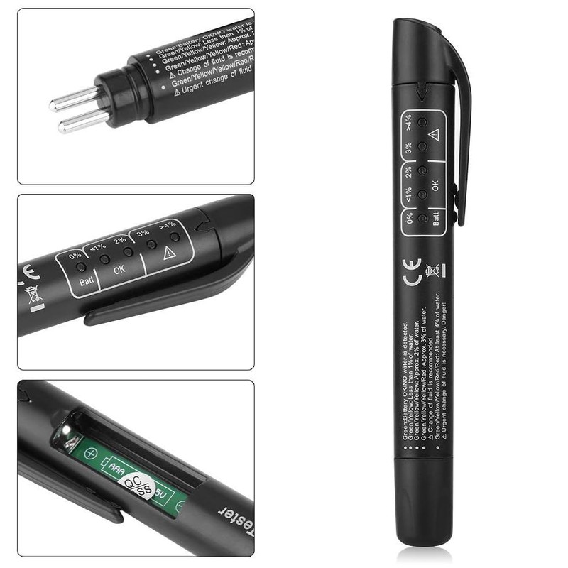 Unifizz Brake Fluid Tester, Hydraulic Fluid Liquid Oil Analyzer for