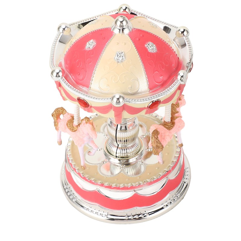 Novelty LED Merry GO Round Music Box Carousel Musical Box