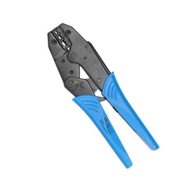 Ratchet Crimp Pliers 0.5~6.0mm² Crimping Tool 22-10AWG Ratchet Terminal Crimper Wire Crimp Tool For Tubular Terminals Heat Shrink Spade Fork Splice Connectors HS-30J