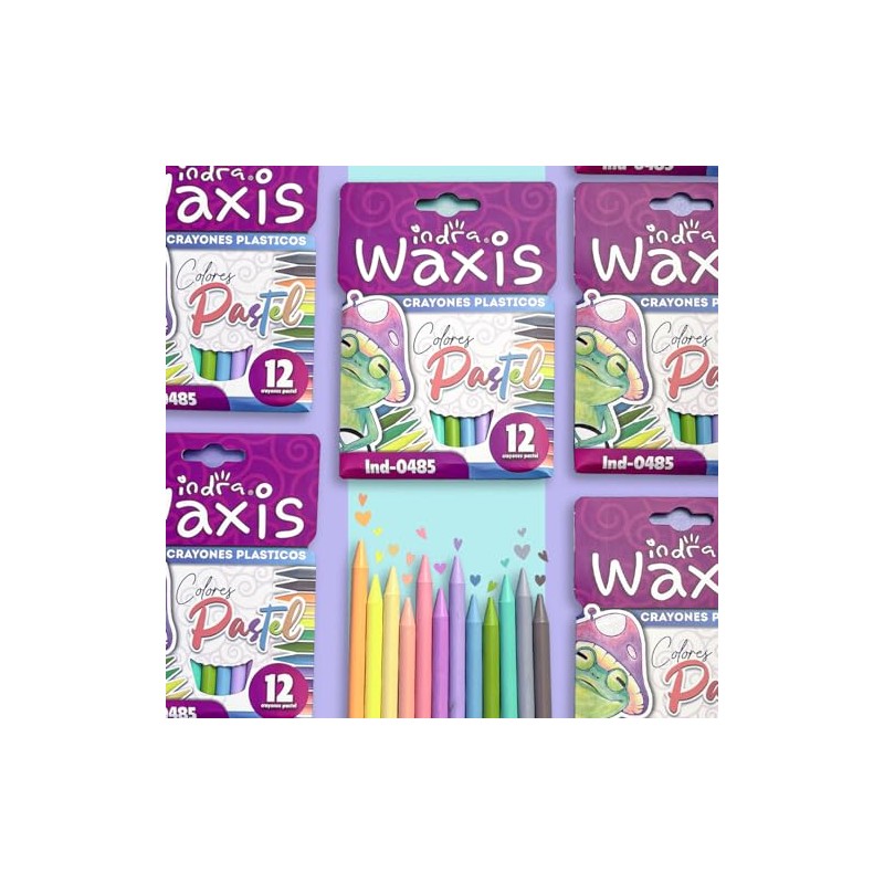 indra ind-0485 crayones plasticos pastel 12 Pieza