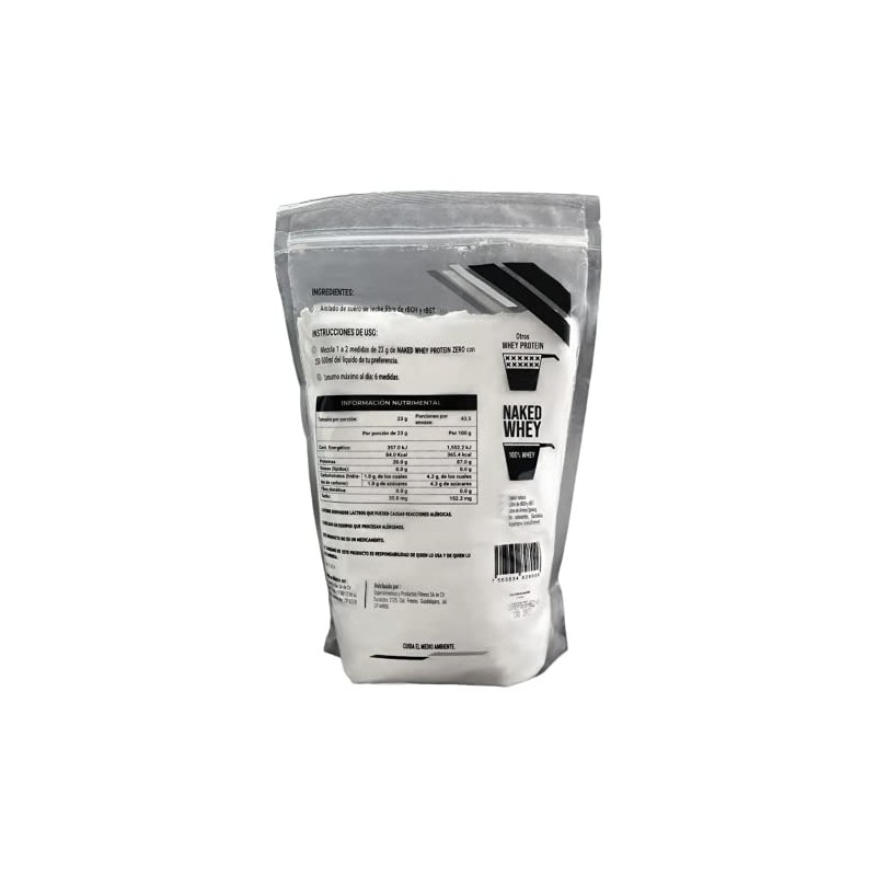 Orgasmic Proteina isolada Naked Whey 1 kg zero carb