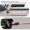 GUGOBOX 4 in 1 Fast Charging Cable - 4ft-65W Coiled