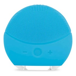 Cepillo Facial De Silicona Eléctrico Recargable Limpiador Color Azul