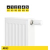 4M+ Thermostat Heating Angle M30 x 1.5 - Radiator Thermostat