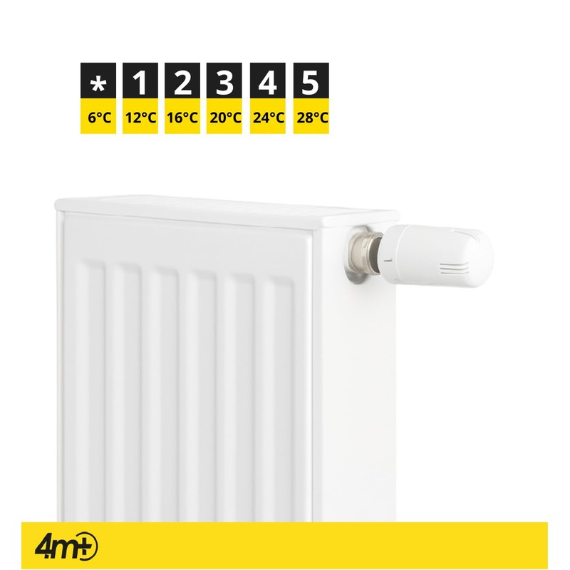 4M+ Thermostat Heating Angle M30 x 1.5 - Radiator Thermostat