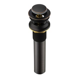 Purelux Bathroom Sink Drain Stopper Faucet Vessel Vanity Sink Pop Up Drain Assembly with Overflow, Oil Rubbed Bronze