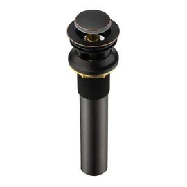 Purelux Bathroom Sink Drain Stopper Faucet Vessel Vanity Sink Pop Up Drain Assembly with Overflow, Oil Rubbed Bronze