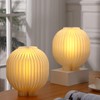 Gulfmew 2 Sets Desk Lam, Modern 3D Honeycomb Paper Lantern