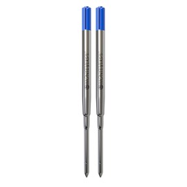 Monteverde Medium Point Ballpoint Soft Roll Refill for Sheaffer Ballpoint Pens - Blue (Pack of 2)