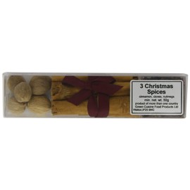 Green Cuisine Christmas Spices in Box - Cinnamon, Cloves and Nutmeg 50 g (Pack of 4)