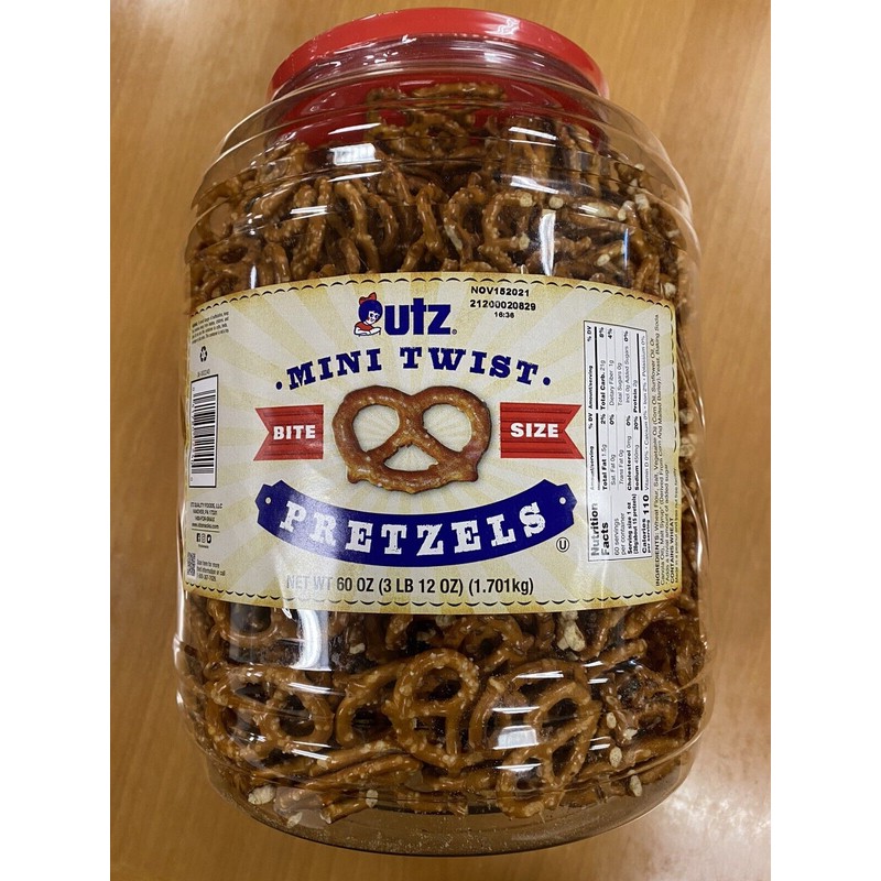 Utz Quality Foods 2-Pack Utz Mini Twist Pretzels (60 oz.)-New