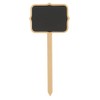 Unique Tableware Plastic Chalkboard Party Food Sign Picks with Chalk, 4 Ct, 3.50" X .38" X 7", Multicolor