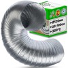Flexible Suction Hose Aluminium Diameter 120 mm Extendible Length 20