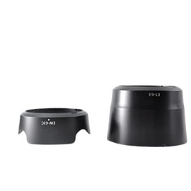 ATAK Canon Lens Hood Compatible EW-63C ET-63 Set EOS Kiss X10 X9i X9 X8i X7i 9000D 8000D 80D 70D Double Zoom Lens Kit ([EW-63C] [ET-63])