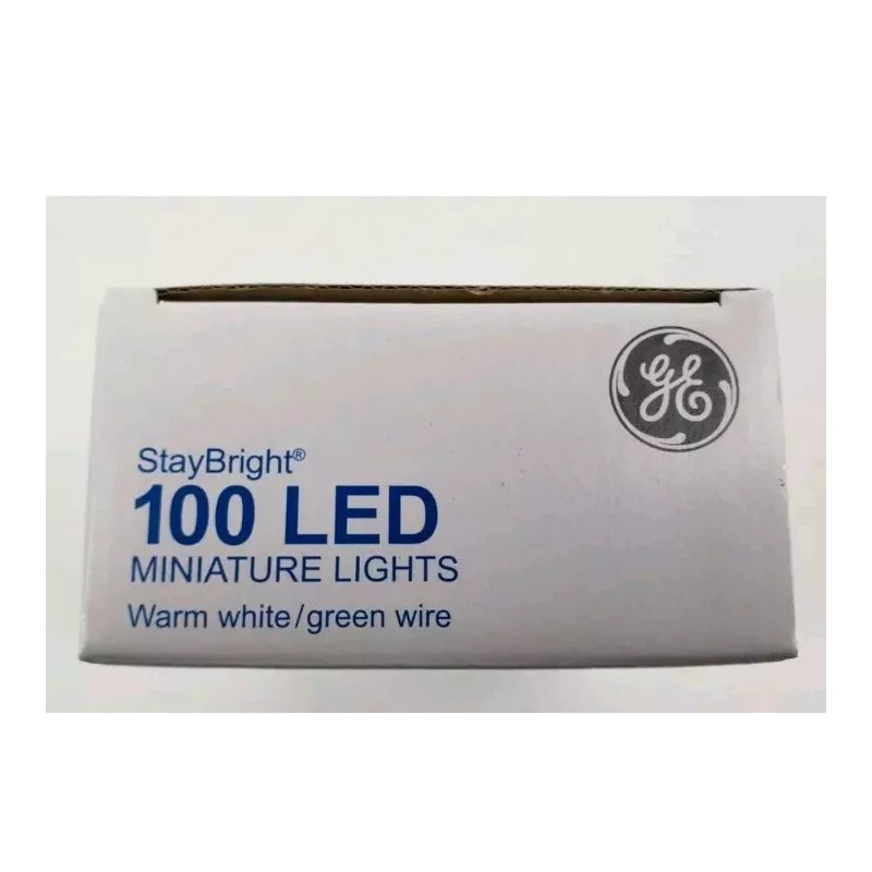GE NEW - GE 100-Count 24.7 Ft StayBright LED String
