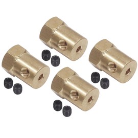 Audiofan RC Hex Coupler 18x12mm Inner Diameter 3mm Set of 4