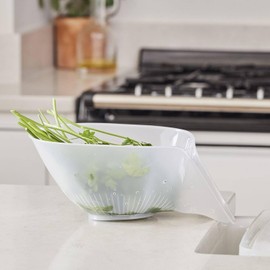 Lakeland Countertop Colander Saves Space in Sink Drainage Inserts Help Water Flow smoothly Out