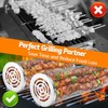 Farerkass Rolling Grill Basket, Pack of 2 Rolling Grill Baskets,
