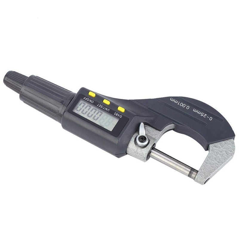 Micrómetro digital de 0.001 mm, Micrómetro exterior Calibrador Calibrador Micrómetro