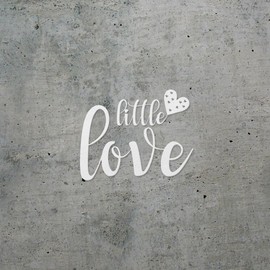 Decal Stickers of Little Love (White) (Set of 2) Premium Waterproof Vinyl Decal Stickers for Laptop Phone Accessory Helmet Car Window Mug Tuber Cup Door Wall Decoration - ANDsticg76285WH