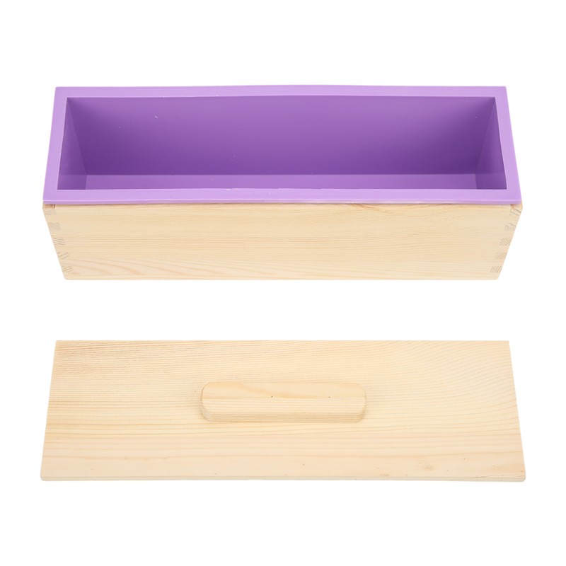 Soap Loaf Mold Flexible Purple Silicone DIY Hand Made Soap