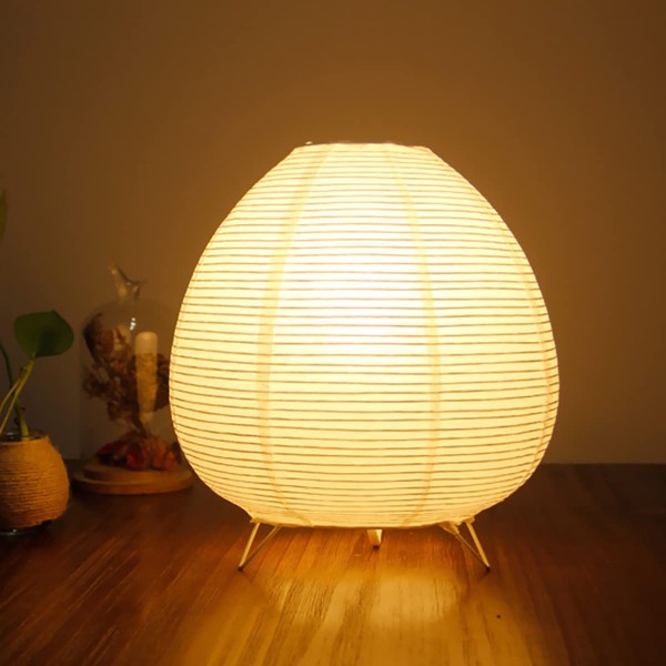 ACMHNC ACMHNC Rice Paper Lamp Retro Rice Paper Bedside Lamp