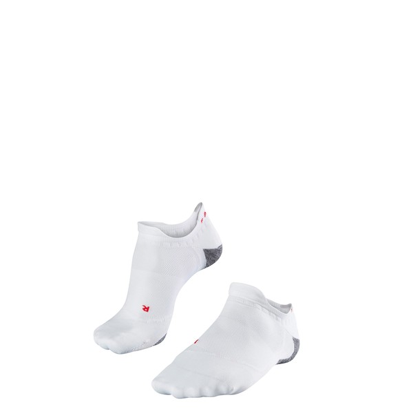 FALKE Womens RU5 Invisible Socks Anti Blister, Breathable Moisture Wicking, Ultralight Cushion, Non-Slip, Cooling, White (White-Mix 2020), US 6.5-7.5 (EU 37-38 Ι UK 4-5), 1 Pair