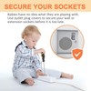 24 Pack Grey Plug Socket Covers UK, Child Baby Plug