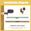 Hocansen 50 Pcs Shelf Pins Shelf Support Pegs with Rubber
