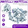 80pcs Petal Nuts with Expansion Screw, M4 x 25mm Dowels