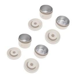 Bonbela Insulated 304 Stainless Steel Lunch Container Sealed Multifunctional Portable Round Thermal Bento Box with Thermal Bag (Pack of 4)