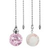 PATIKIL Ceiling Fan Pull Chain, 2 Pack Crystal Ball/Baseball Pull