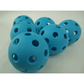 Franklin Sports New 6 Franklin X-26 Pickleball Indoor Ball set of 6  Optic Blue