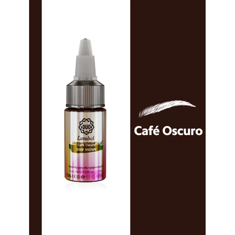 Tinta Ouo Lunabel Microblading 7.5ml Pigmento 10 Tonos Color Café