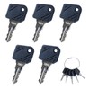 5pcs Ignition Key Set Replacement Ignition Key Kit for Excavator