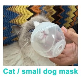 STARSUM Portable Cat Inhaler with Cat Mask, Low Noise, Strong and Weak Modes for Cats & Small Dogs, Green S Size