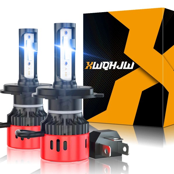 XWQHJW LED Headlight Bulbs H4 9003 6000K For Can Am