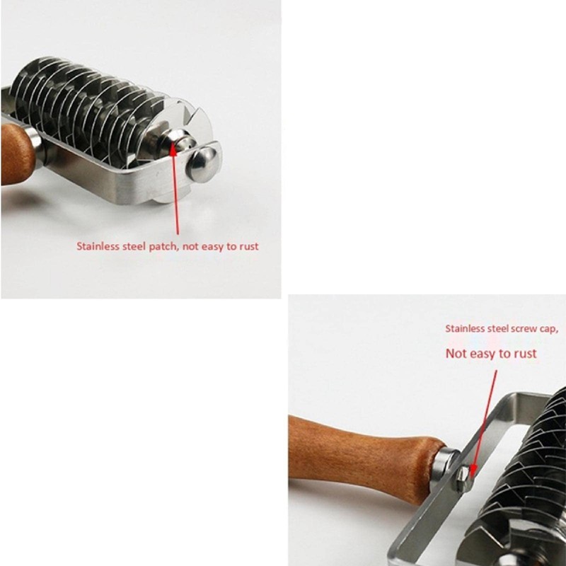 Stainless Steel Lattice Roller Cutter, Pizza Roller Dough Cutter, Lattice