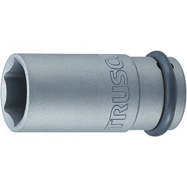 TRUSCO T4-26AL Impact Long Socket (Drive Angle 0.5 in) 1.0 inches (26 mm) Opposite Side