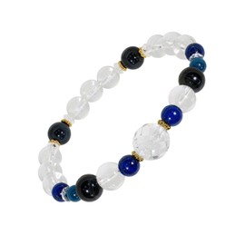 Shinjuku Gin no Kura Garnet Mixed Natural Stone Women’s Bracelet, January Birthstone, Power Stone, Amulet, Good Luck Wristband, Ladies’, Birthday, Popular