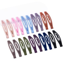 Cptots Snap Hair Clips Metal Hair Barrettes for Women and Girls Non Slip Barrettes for Thick and Thin Fine Hair,Matte Multi-colored,20 PCS 2.95 In