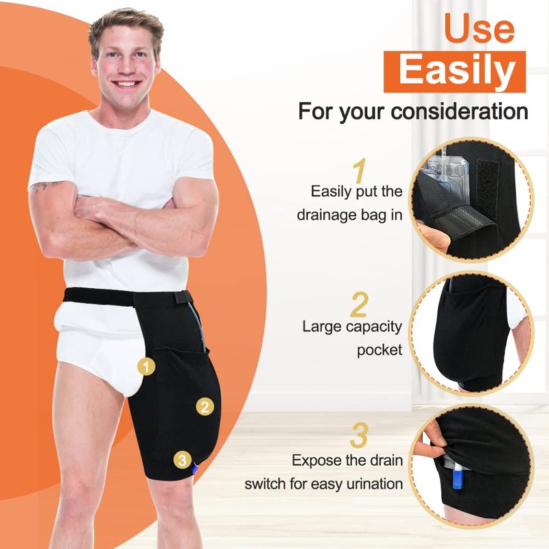 Catheter Bag Holder Urine Leg Bag Covers Foley Catheter Stabilization