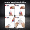 Adhesive Guru Ceramic Glue (2x0.7 oz) Super Glue for Pottery,