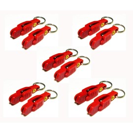 Bimini Lures Pro Snap Weights for trolling - Red Clip (Red - 10 Clips per Pack)