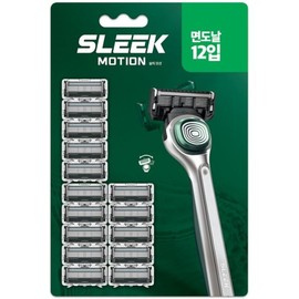 Dorco SLEEK motion razor blades 12 packs / SLEEK 모션 면도날 12입